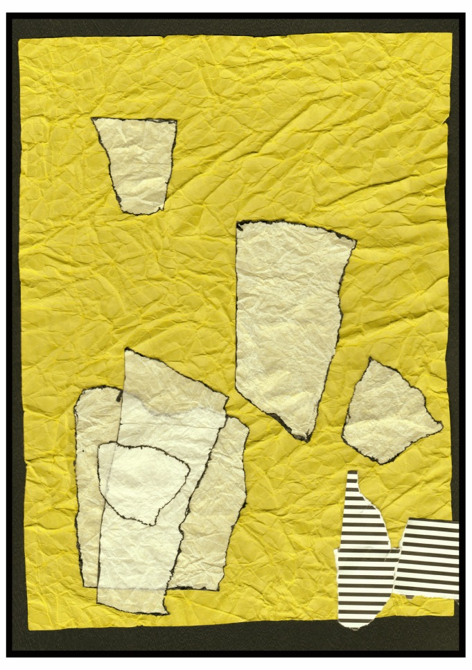 Abstract Collage in Yellow II s2